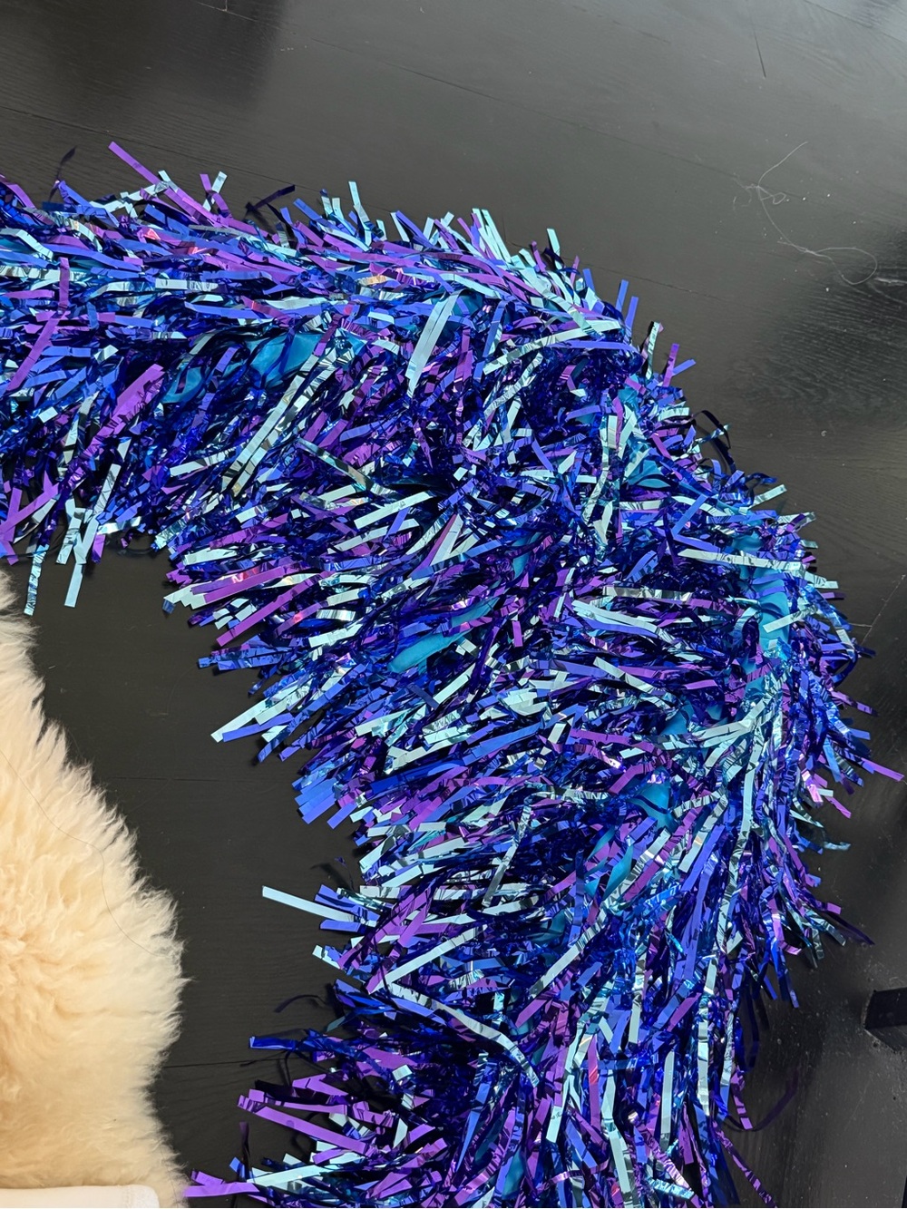 Kids Halloween Costume Accessory - Shiny Blue & Purple Tinsel Jacket